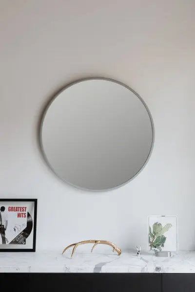 Miroir rond HUB couleur gris umbra Mamm