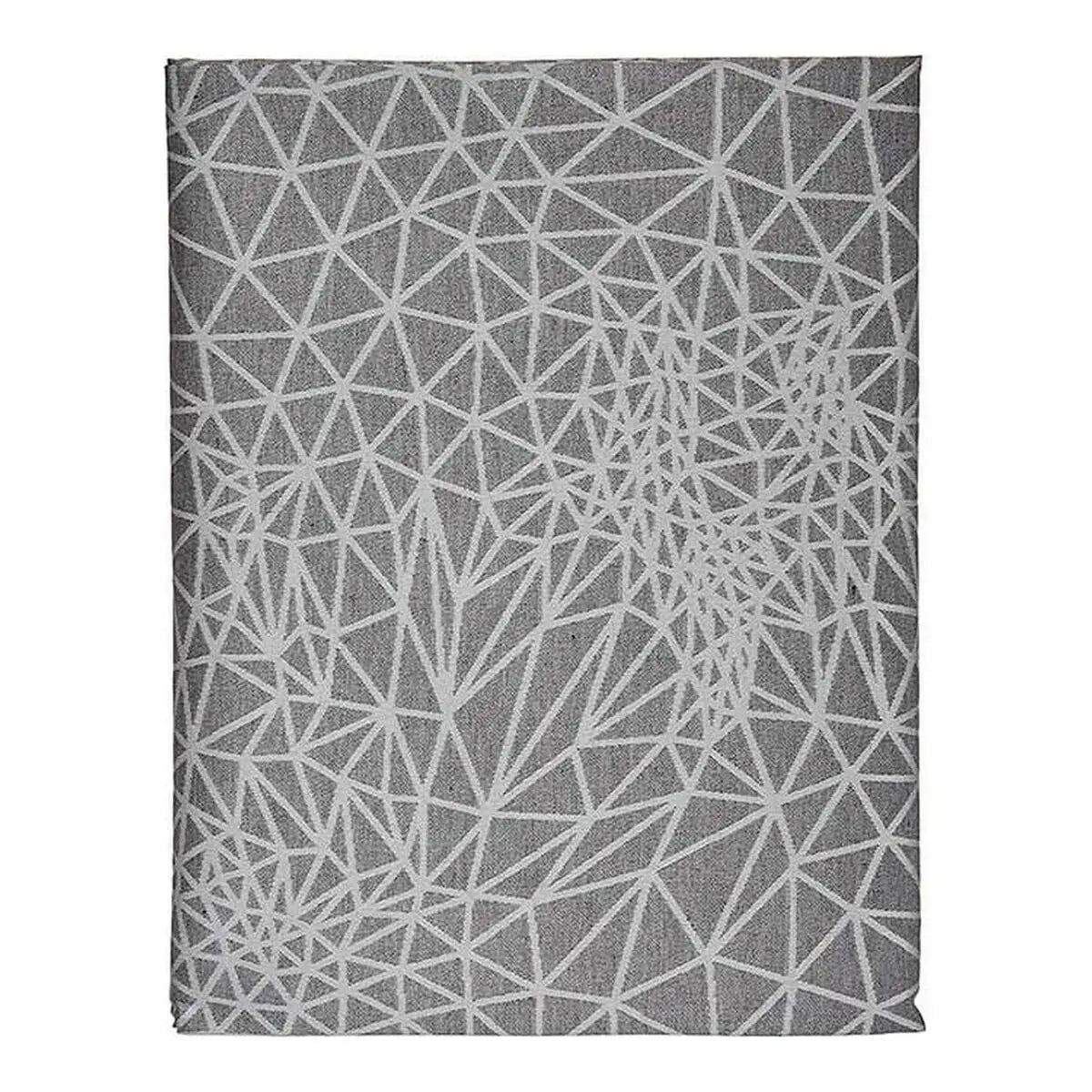Nappe Abstrait Gris Jacquard Blanc (140 x 180 cm) Mamm