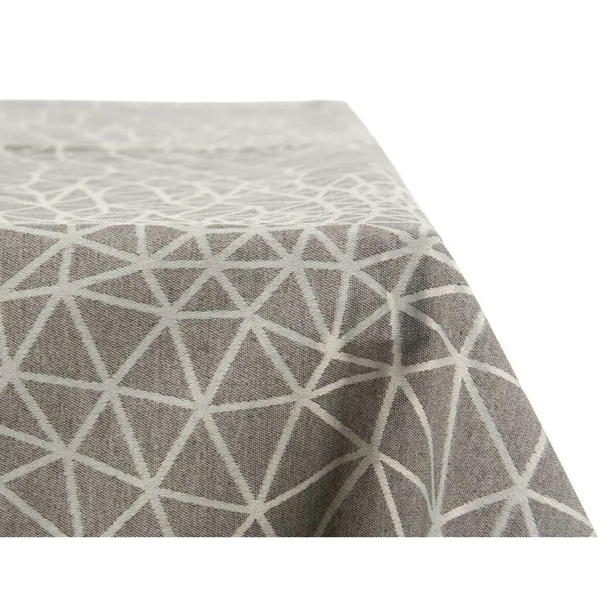 Nappe Abstrait Gris Jacquard Blanc (140 x 180 cm) Mamm