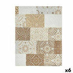 Nappe toile Antitaches Carrelage 140 x 180 cm Beige (6 Unités) Mamm