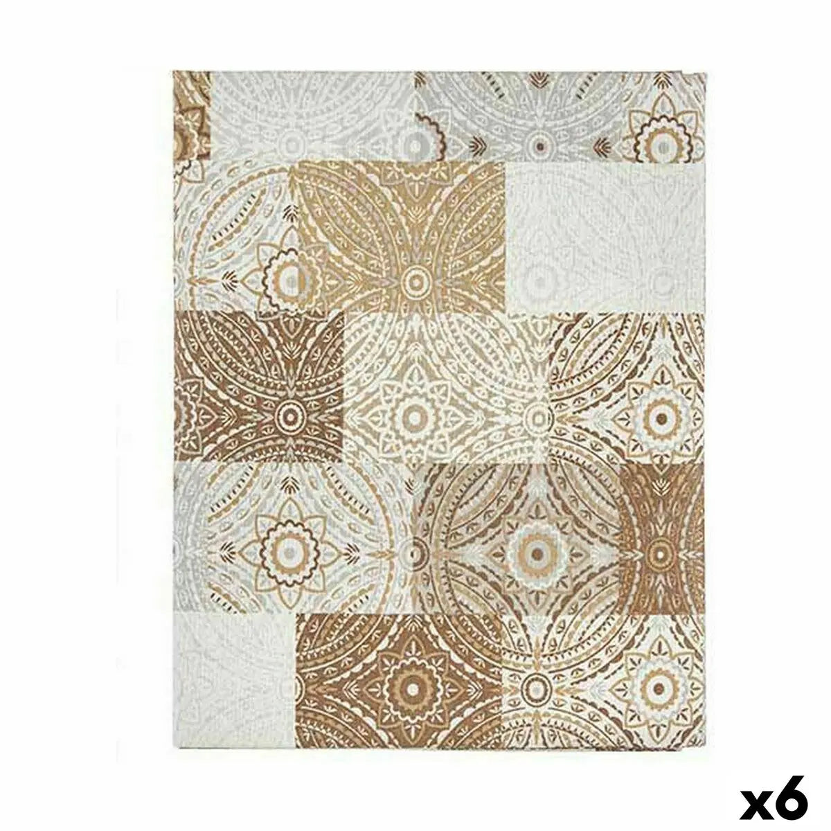 Nappe toile Antitaches Carrelage 140 x 180 cm Beige (6 Unités) Mamm