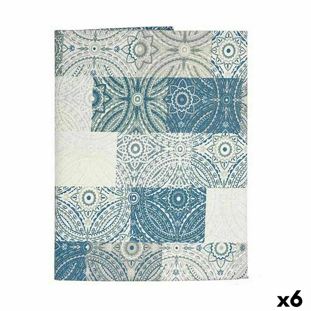 Nappe toile Antitaches Carrelage 140 x 180 cm Bleu (6 Unités) Mamm