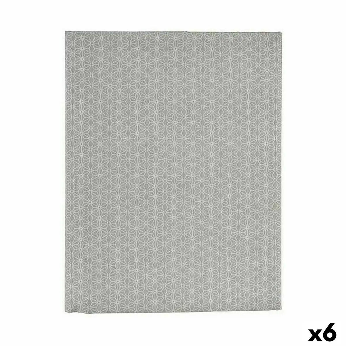 Nappe toile Antitaches Étoile 140 x 180 cm Gris (6 Unités) Mamm