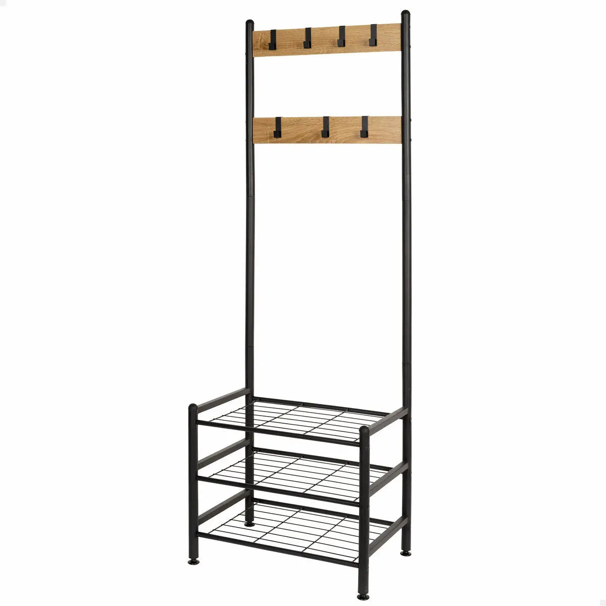 Porte-manteaux avec étagères Max Home Acier Mélamine Contre-plaqué Minimaliste 60 x 175 x 40 cm Bigbuy