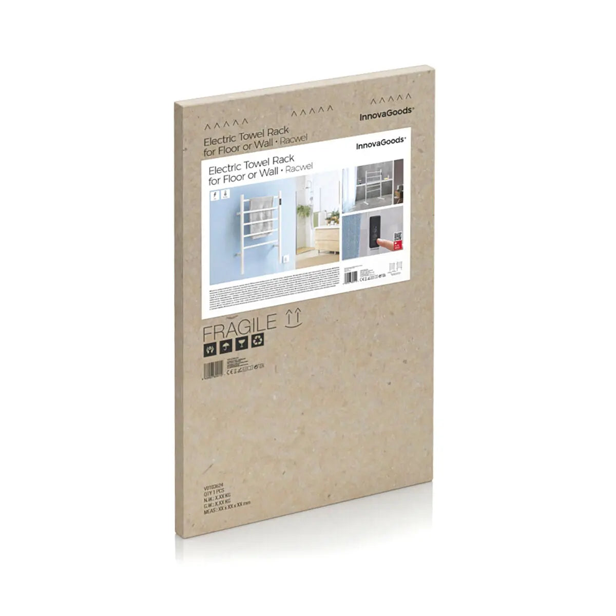 Porte-serviettes électrique pour mur ou sol Racwel InnovaGoods Mamm