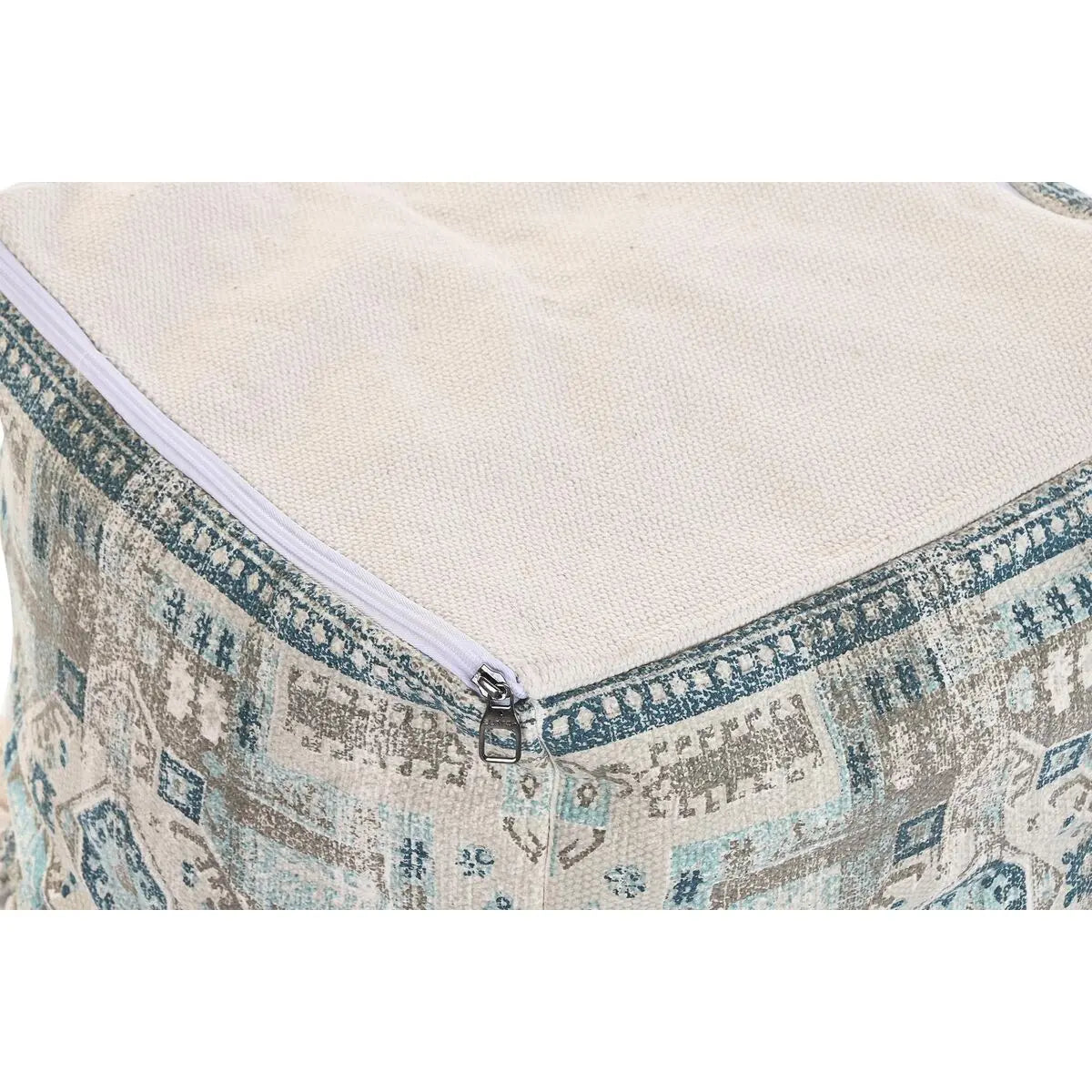 Pouf DKD Home Decor Casablanca Bleu Frange 40 x 40 x 40 cm Bigbuy