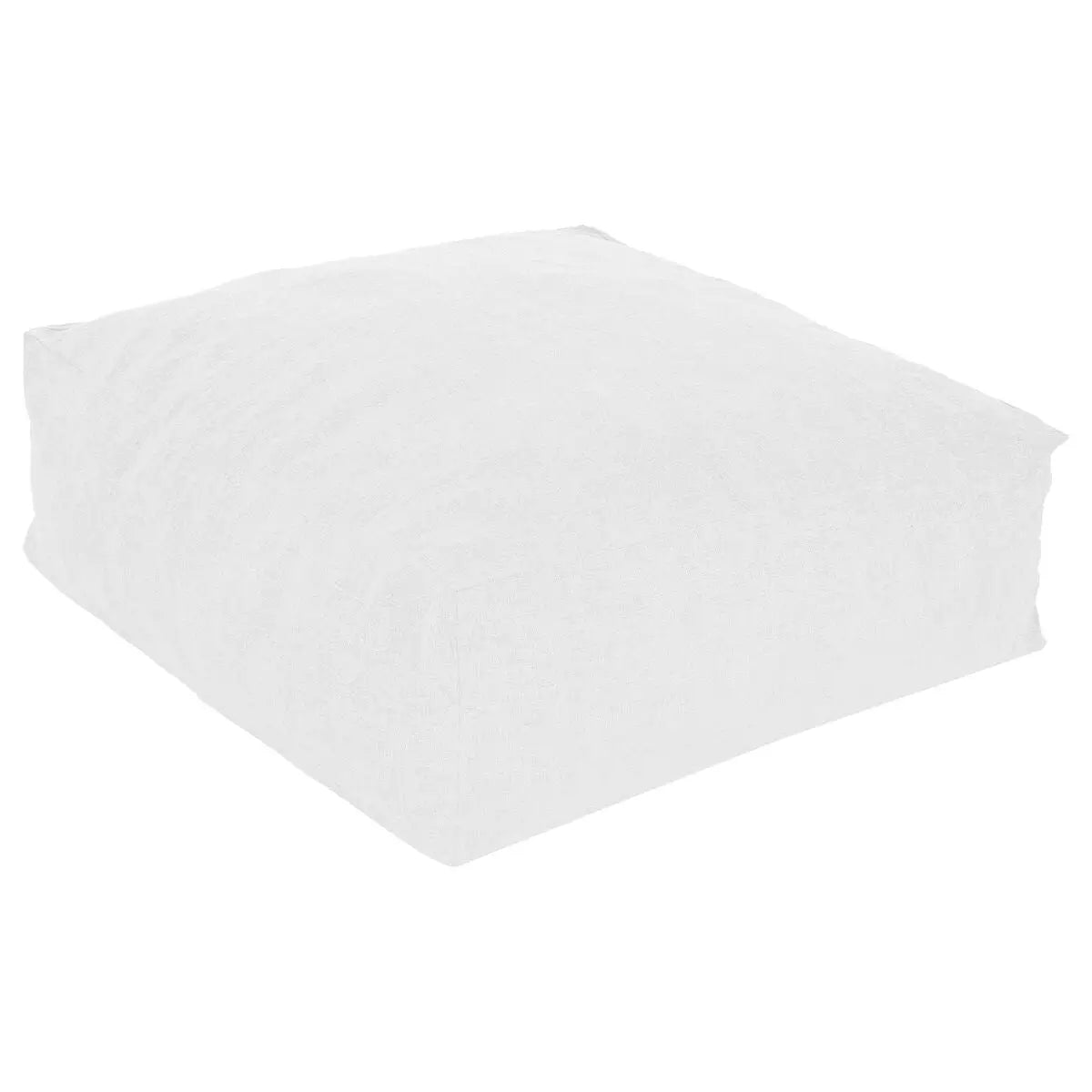 Pouf Home ESPRIT Beige 87 x 87 x 32 cm Bigbuy