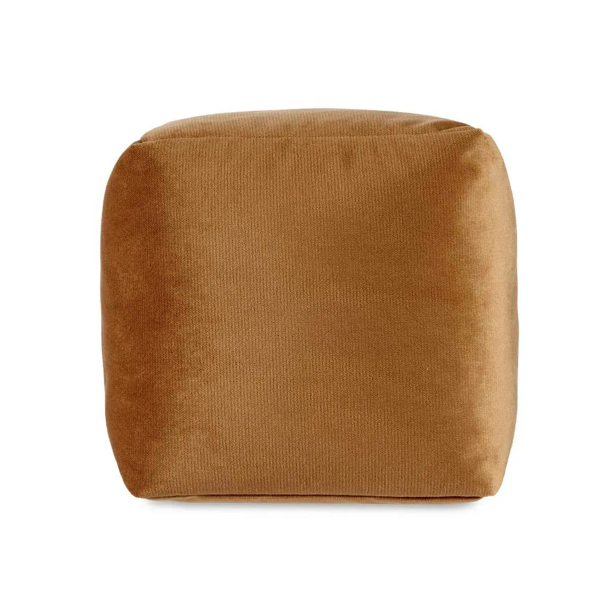 Pouf Velours Beige 30 x 30 x 30 cm (4 Unités) Mamm