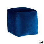 Pouf Velours Bleu 30 x 30 x 30 cm (4 Unités) Mamm