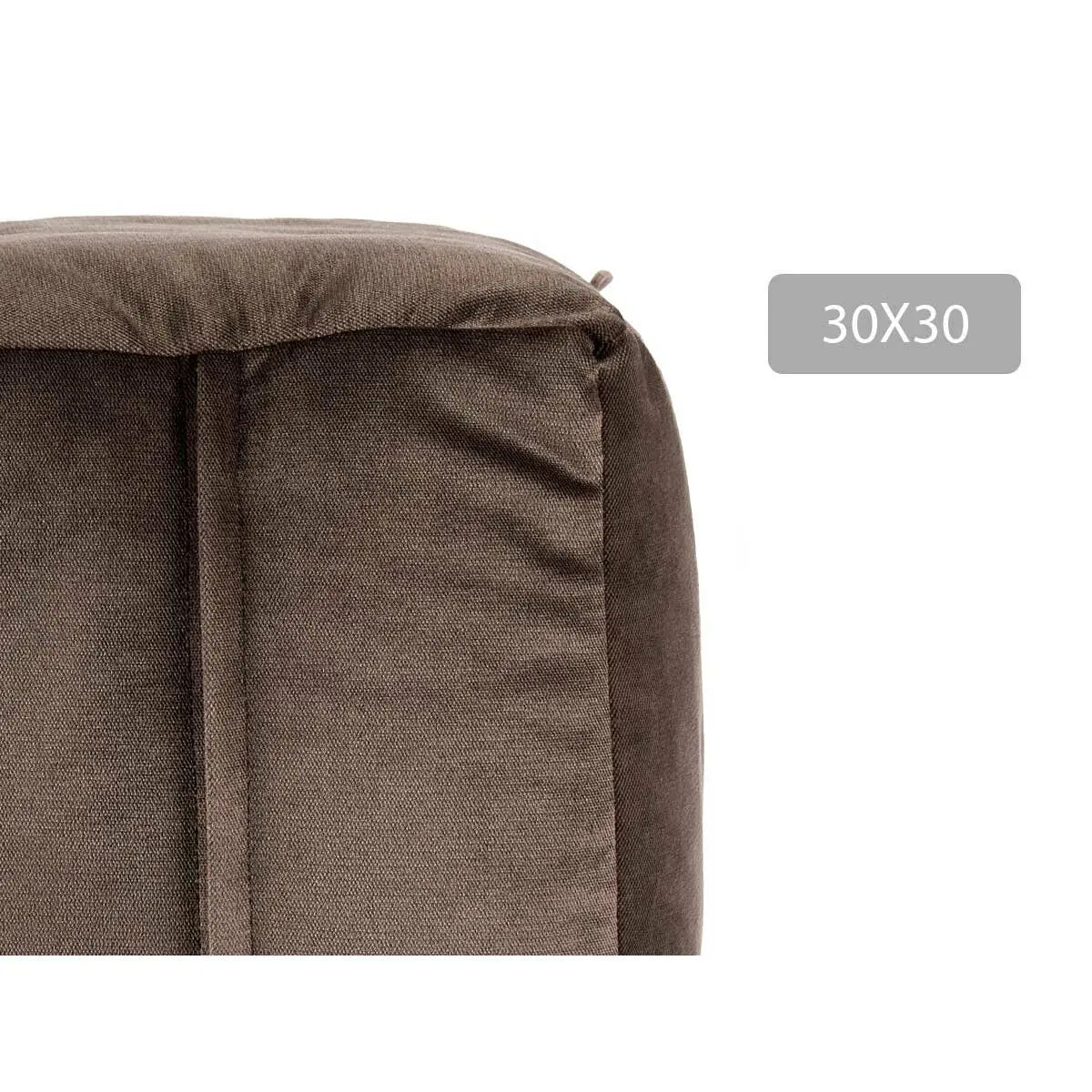 Pouf Velours Gris 30 x 30 x 30 cm (4 Unités) Mamm