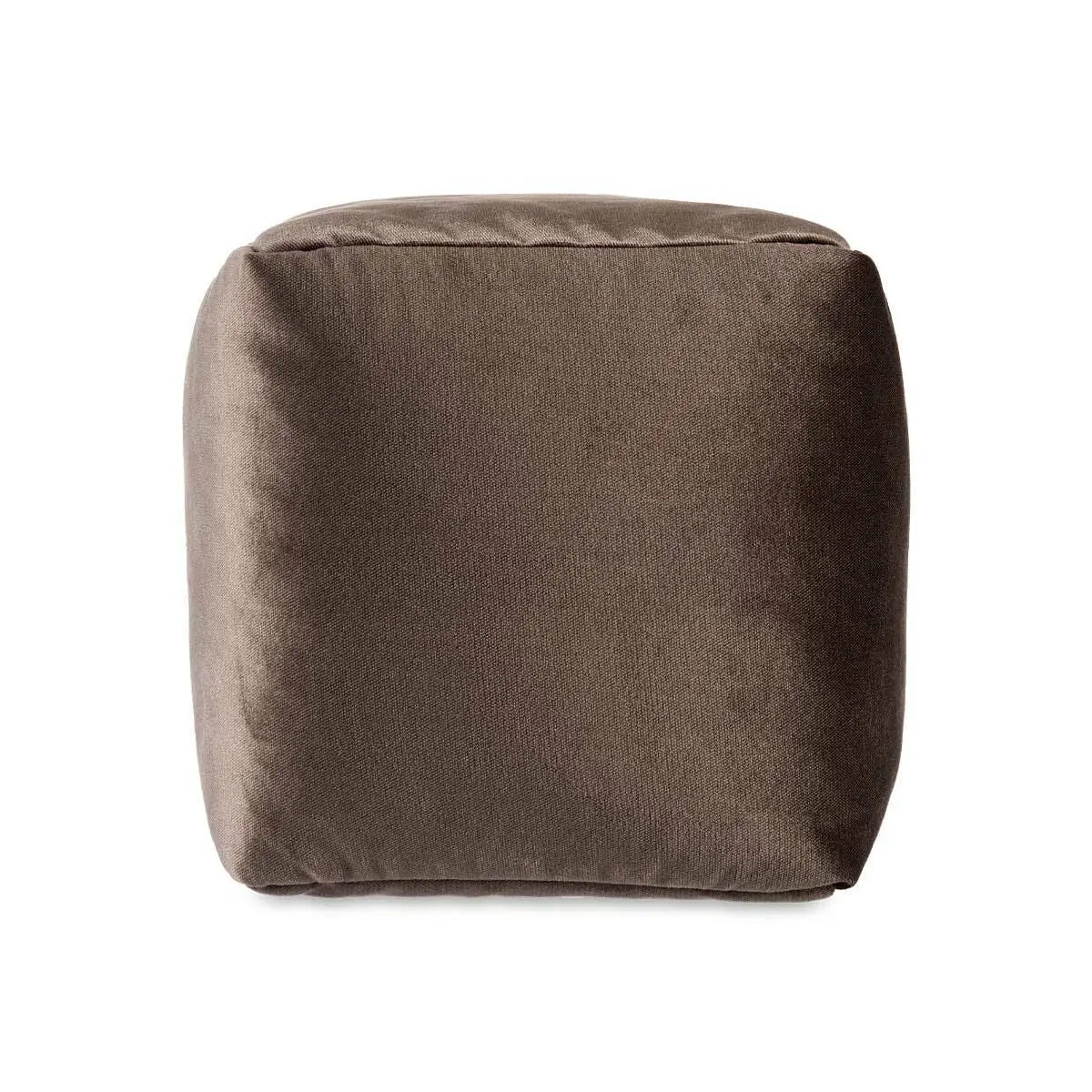 Pouf Velours Gris 30 x 30 x 30 cm (4 Unités) Mamm