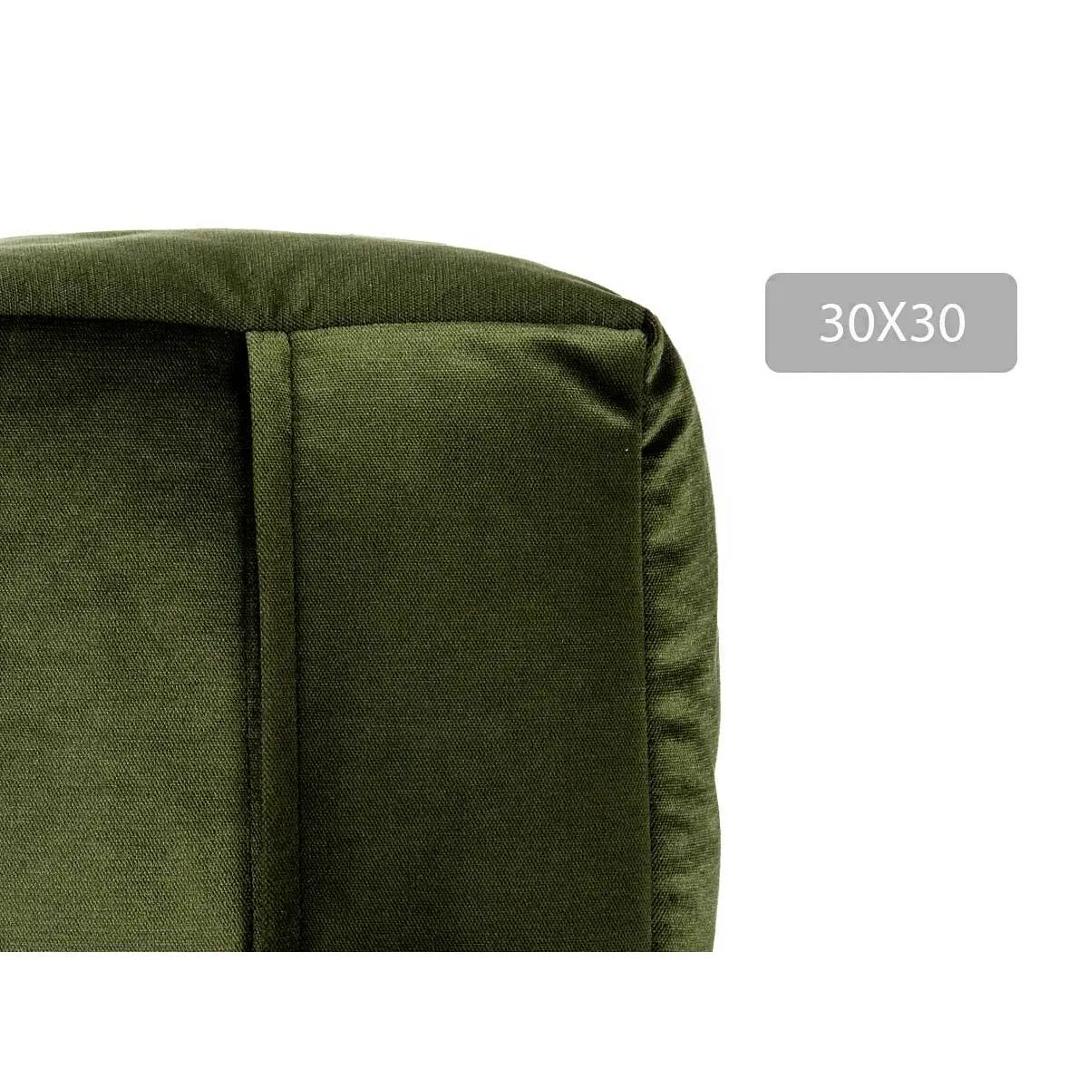 Pouf Velours Vert 30 x 30 x 30 cm (4 Unités) Bigbuy