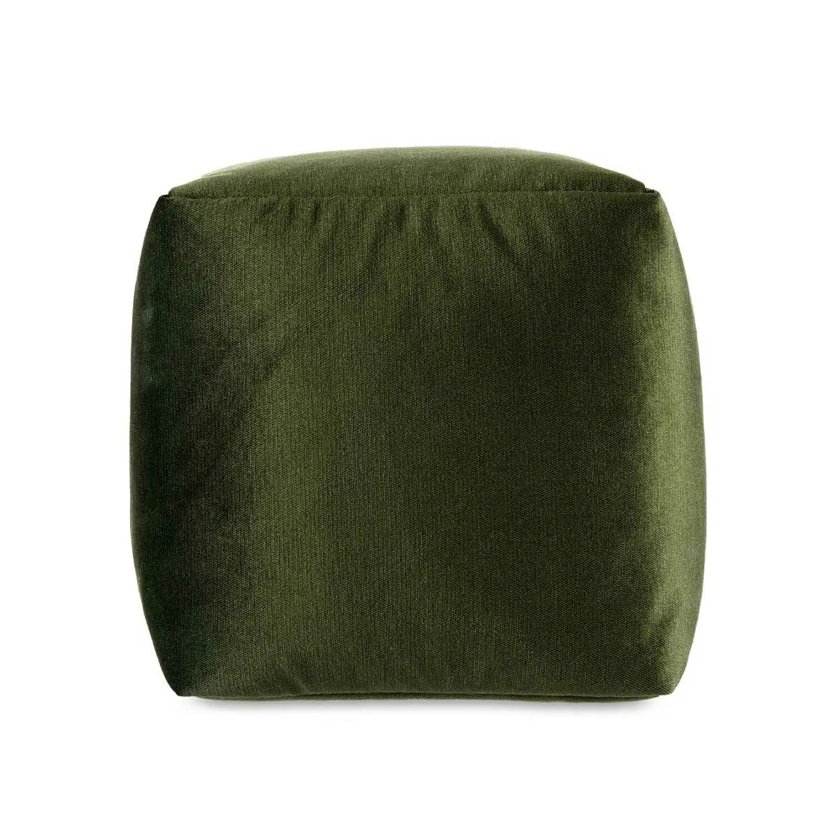 Pouf Velours Vert 30 x 30 x 30 cm (4 Unités) Bigbuy