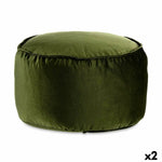 Pouf Velours Vert 60 x 39 x 60 cm (2 Unités) Mamm