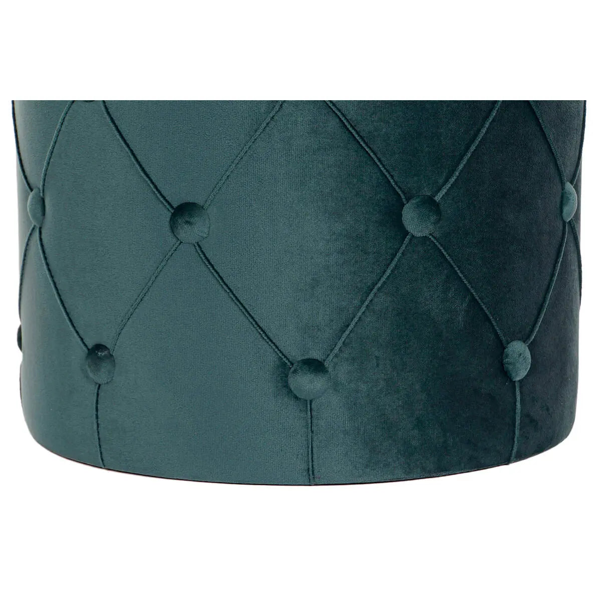 Repose-pied DKD Home Decor 36 x 36 x 44 cm Polyester Velours Bois MDF Mamm