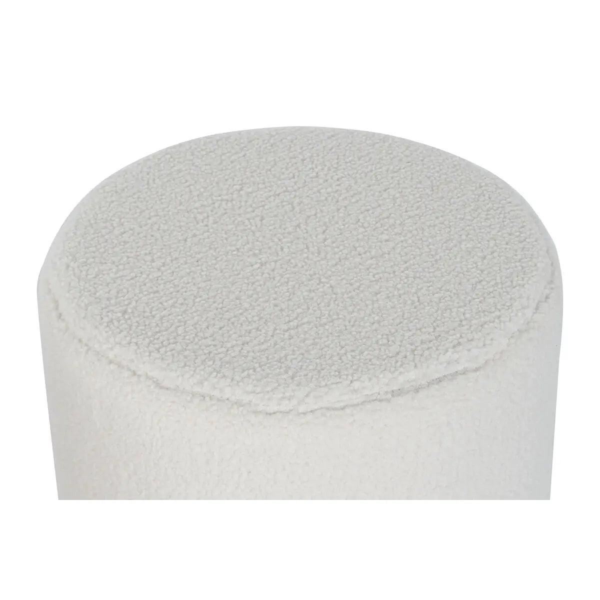 Repose-pied DKD Home Decor Blanc Noir Polyester Bois MDF Scandi 60 x 60 x 45 cm (3 Unités) Bigbuy