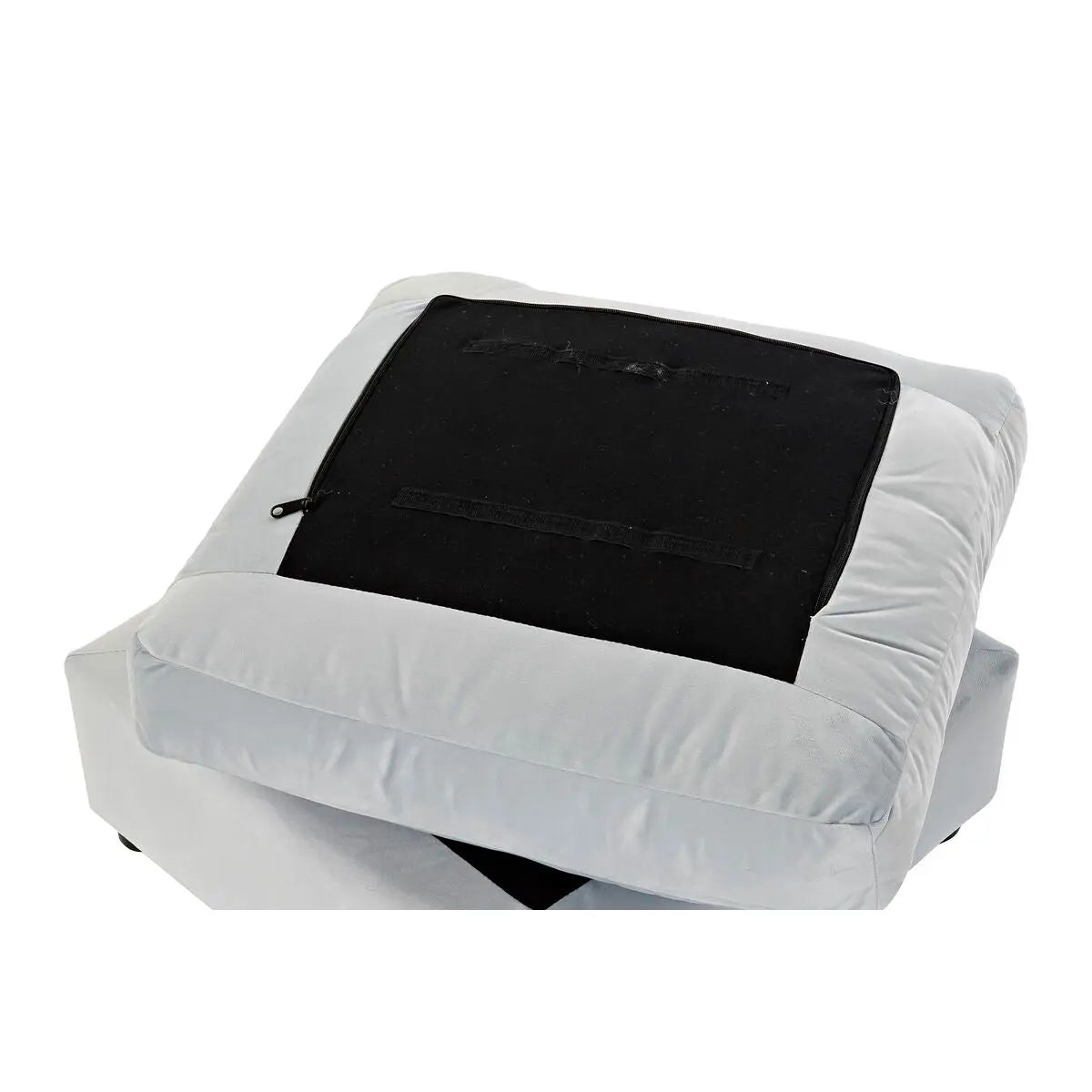 Repose-pied DKD Home Decor Bois Polyester Celeste Moderne (55 x 55 x 35 cm) Mamm