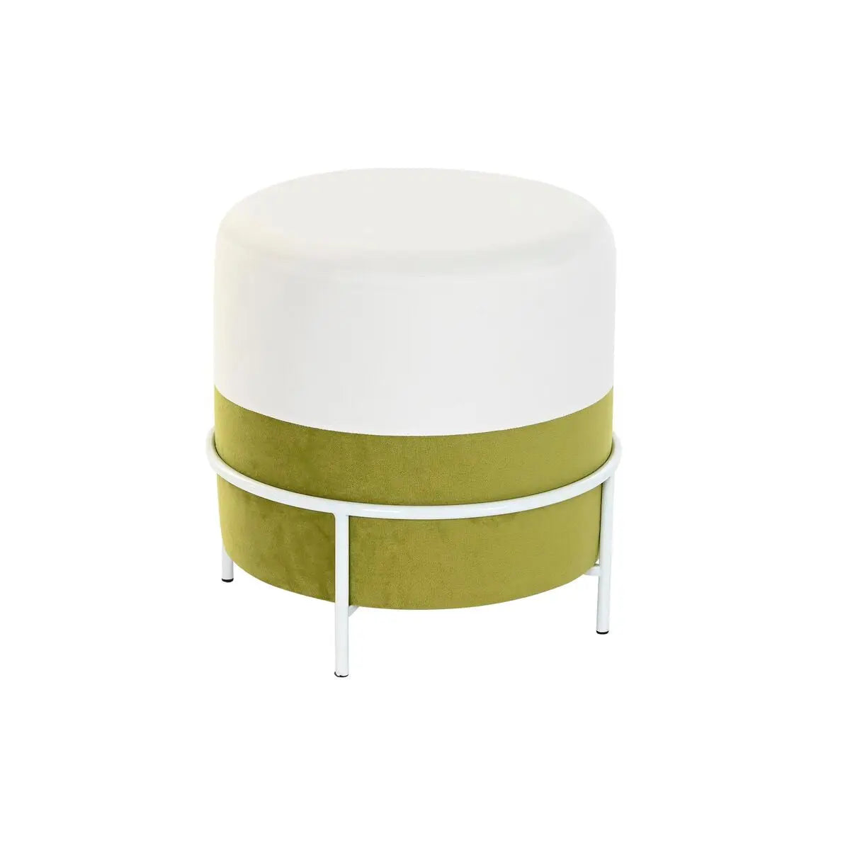 Repose-pied DKD Home Decor Naturel Métal Blanc Vert (40 x 40 x 40 cm) Mamm