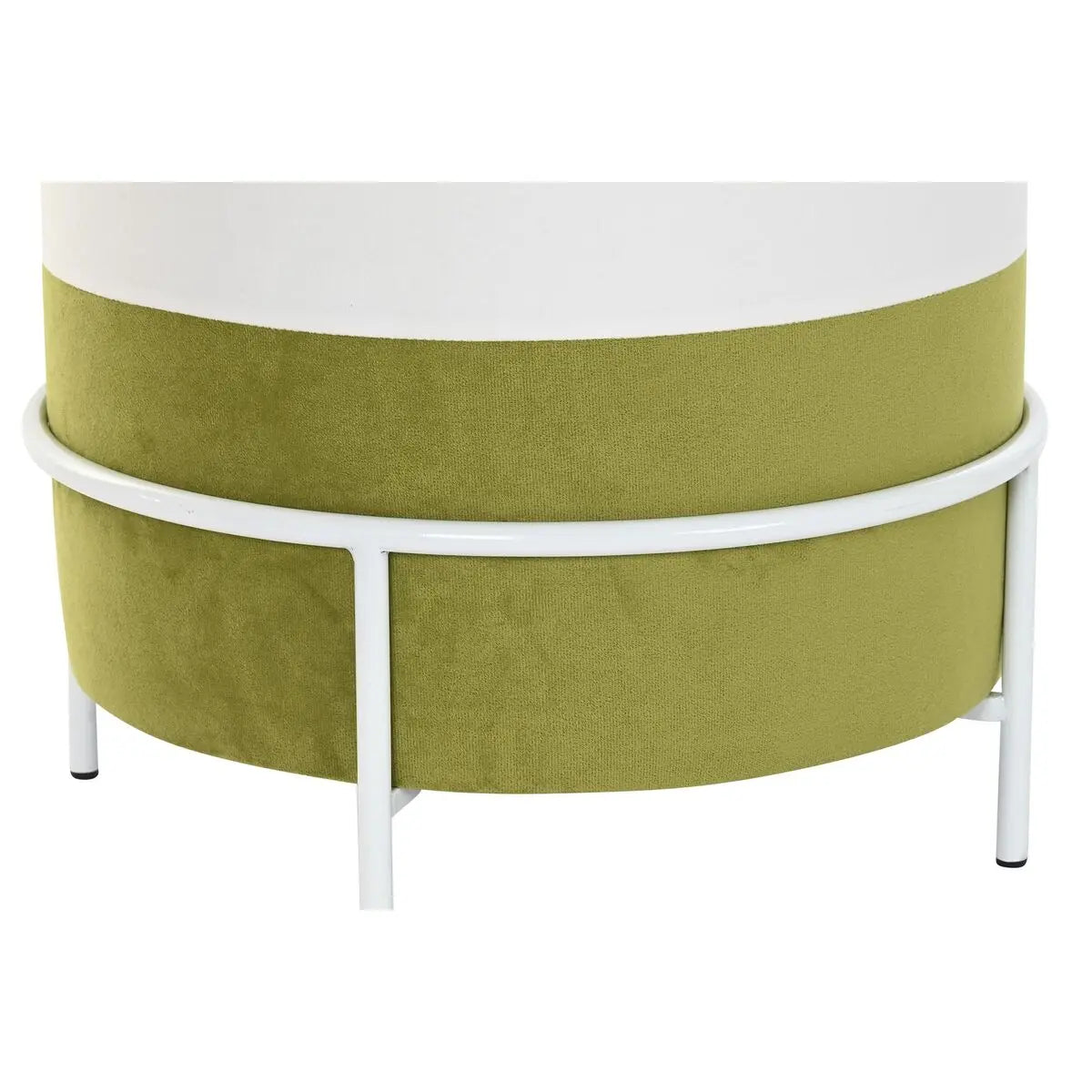 Repose-pied DKD Home Decor Naturel Métal Blanc Vert (40 x 40 x 40 cm) Mamm