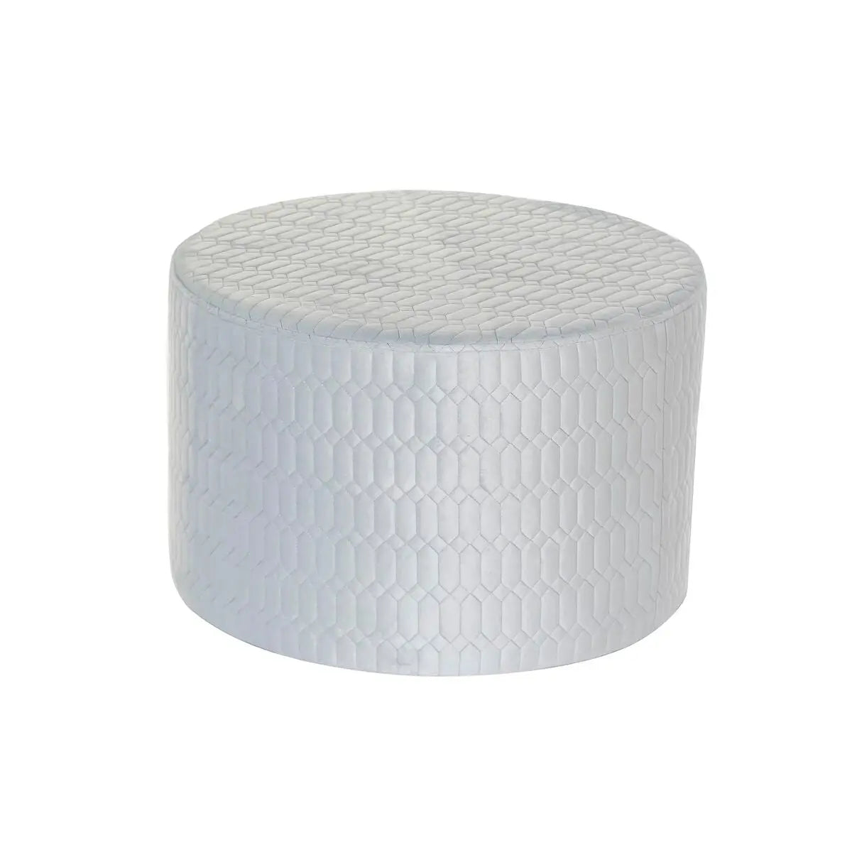 Repose-pied DKD Home Decor Polyester Bleu ciel Éponge Bois MDF (55 x 55 x 35 cm) Bigbuy