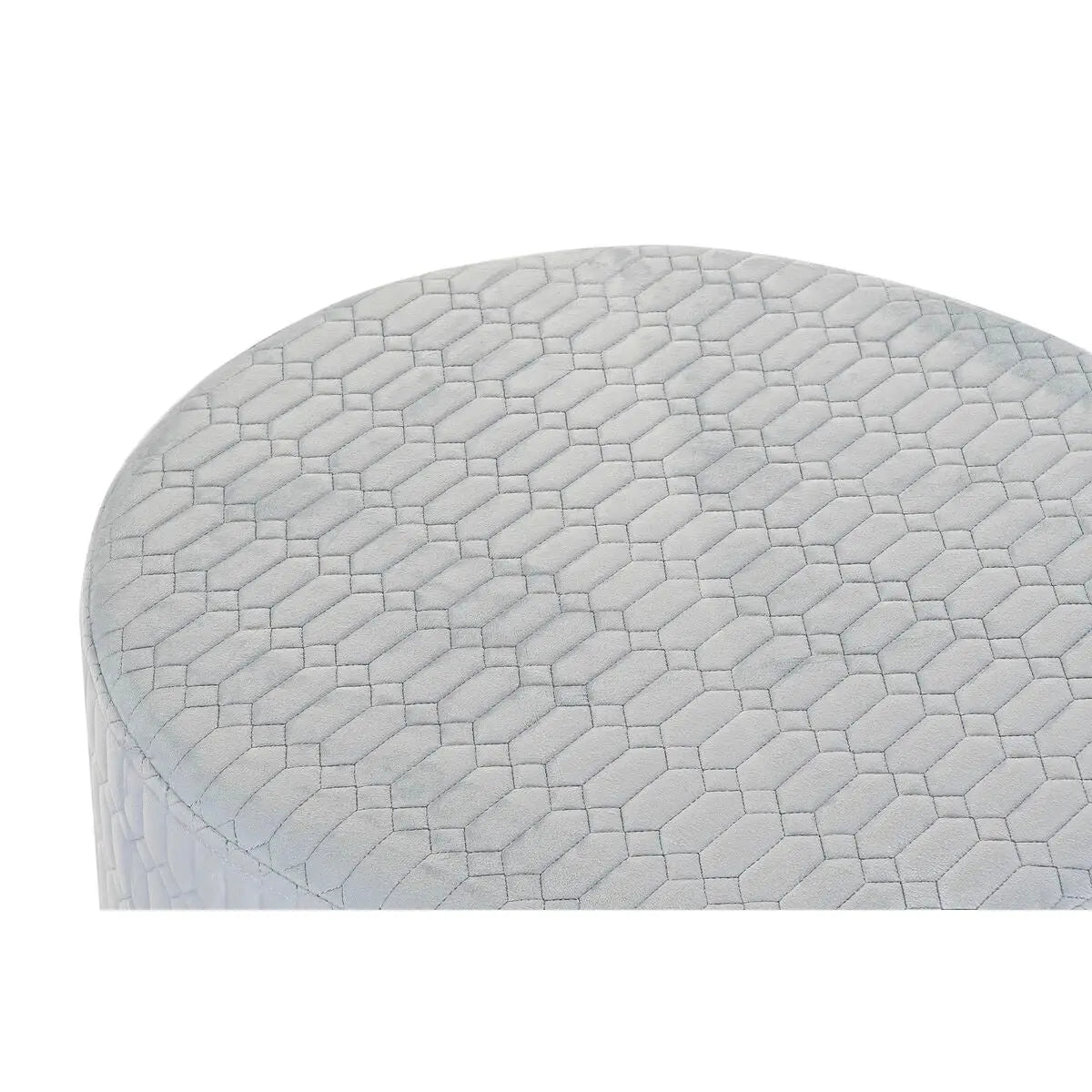 Repose-pied DKD Home Decor Polyester Bleu ciel Éponge Bois MDF (55 x 55 x 35 cm) Bigbuy