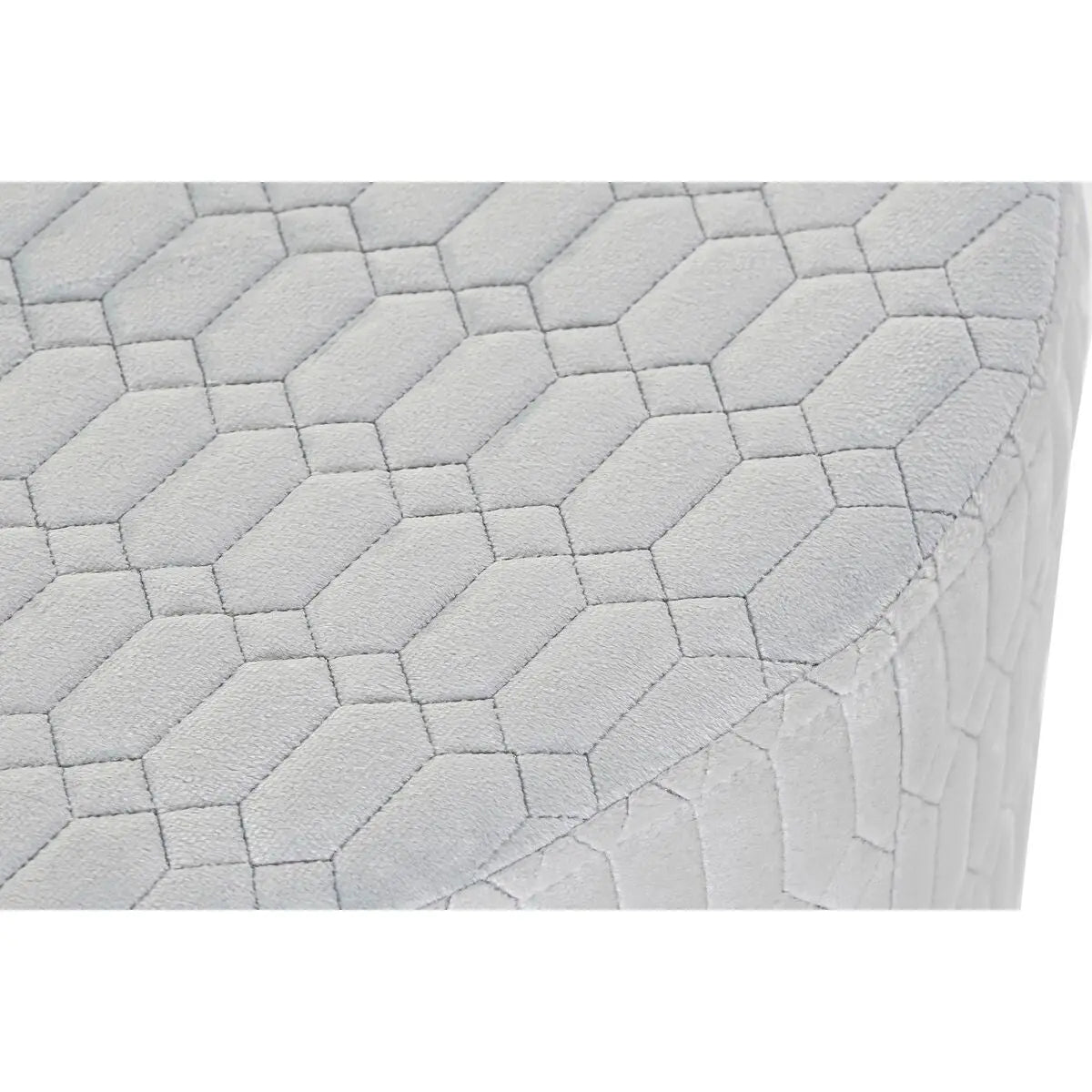 Repose-pied DKD Home Decor Polyester Bleu ciel Éponge Bois MDF (55 x 55 x 35 cm) Bigbuy