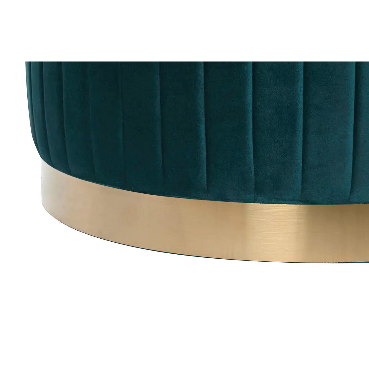 Repose-pied DKD Home Decor Vert Gris Bordeaux Doré Métal Velours 80 x 80 x 45 cm Mamm