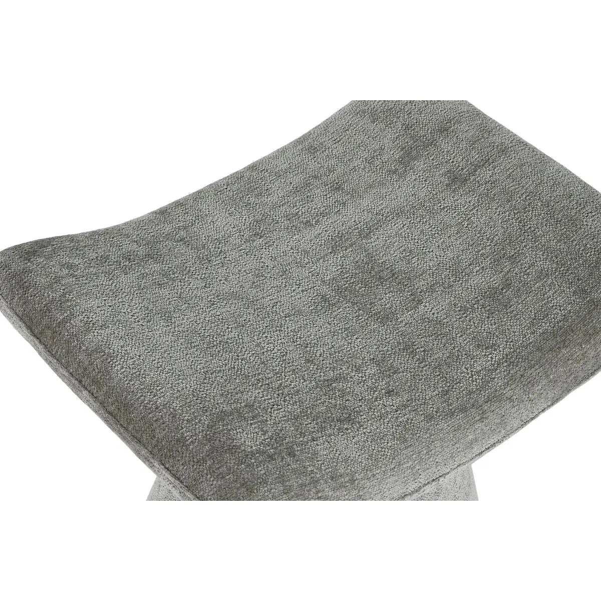 Repose-pied Home ESPRIT Gris Polyester Bois MDF Moderne 52 x 40 x 48,5 cm Bigbuy