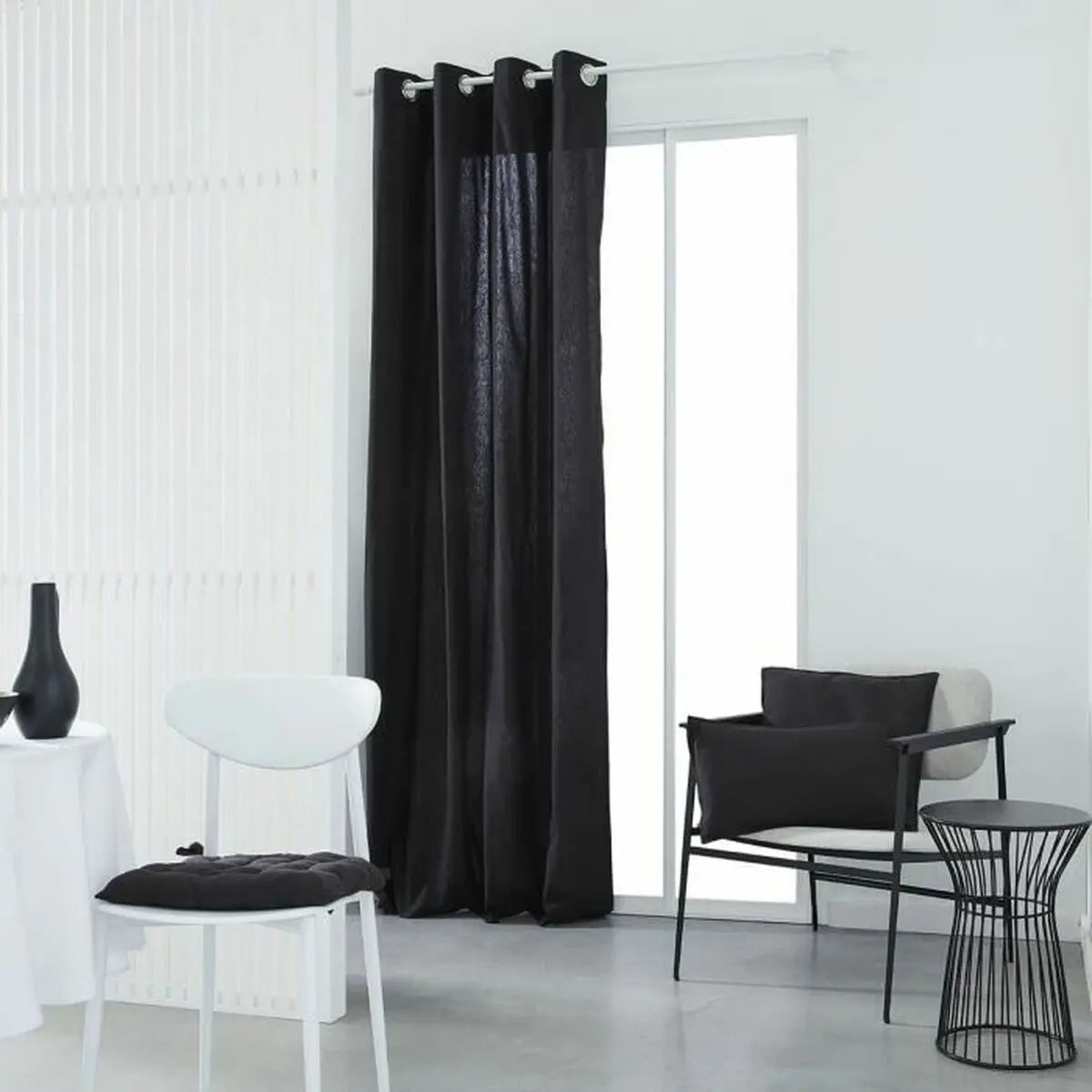 Rideau TODAY  Essential Anthracite 140 x 240 cm Bigbuy