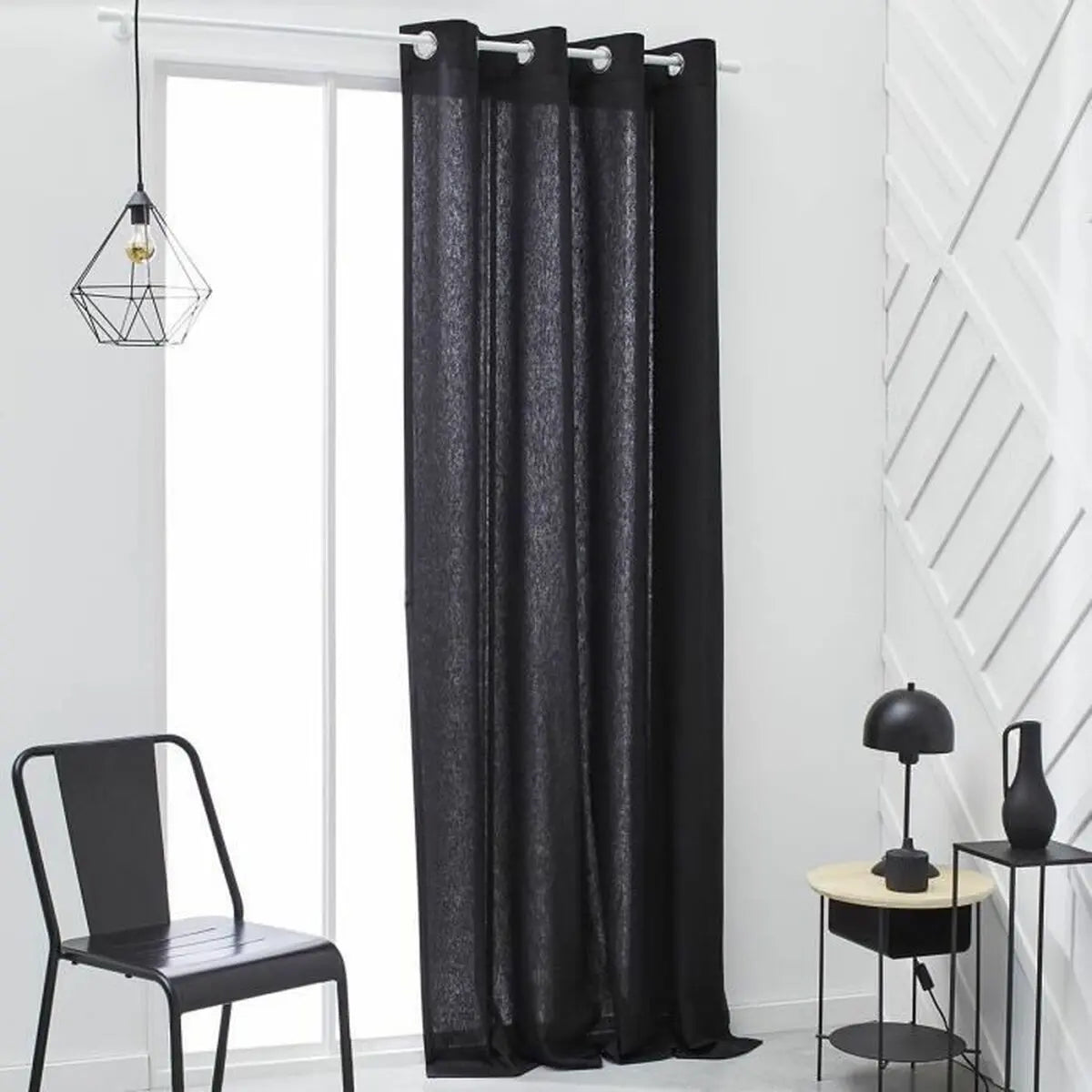 Rideau TODAY  Essential Anthracite 140 x 240 cm Bigbuy