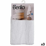 Serviette de toilette Blanc 70 x 130 cm (3 Unités) Mamm
