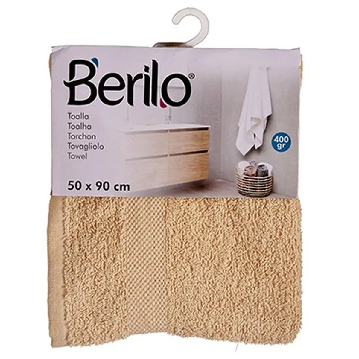 Serviette de toilette Crème 50 x 90 cm (6 Unités) Mamm
