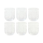 Set de Verres Home ESPRIT Transparent Verre Avec relief 360 ml (6 Unités) Mamm