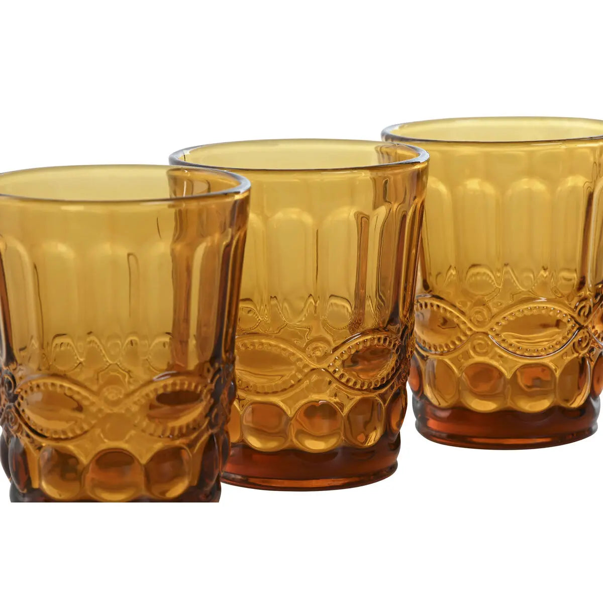 Set de Verres Home ESPRIT Verre Avec relief 240 ml Mamm