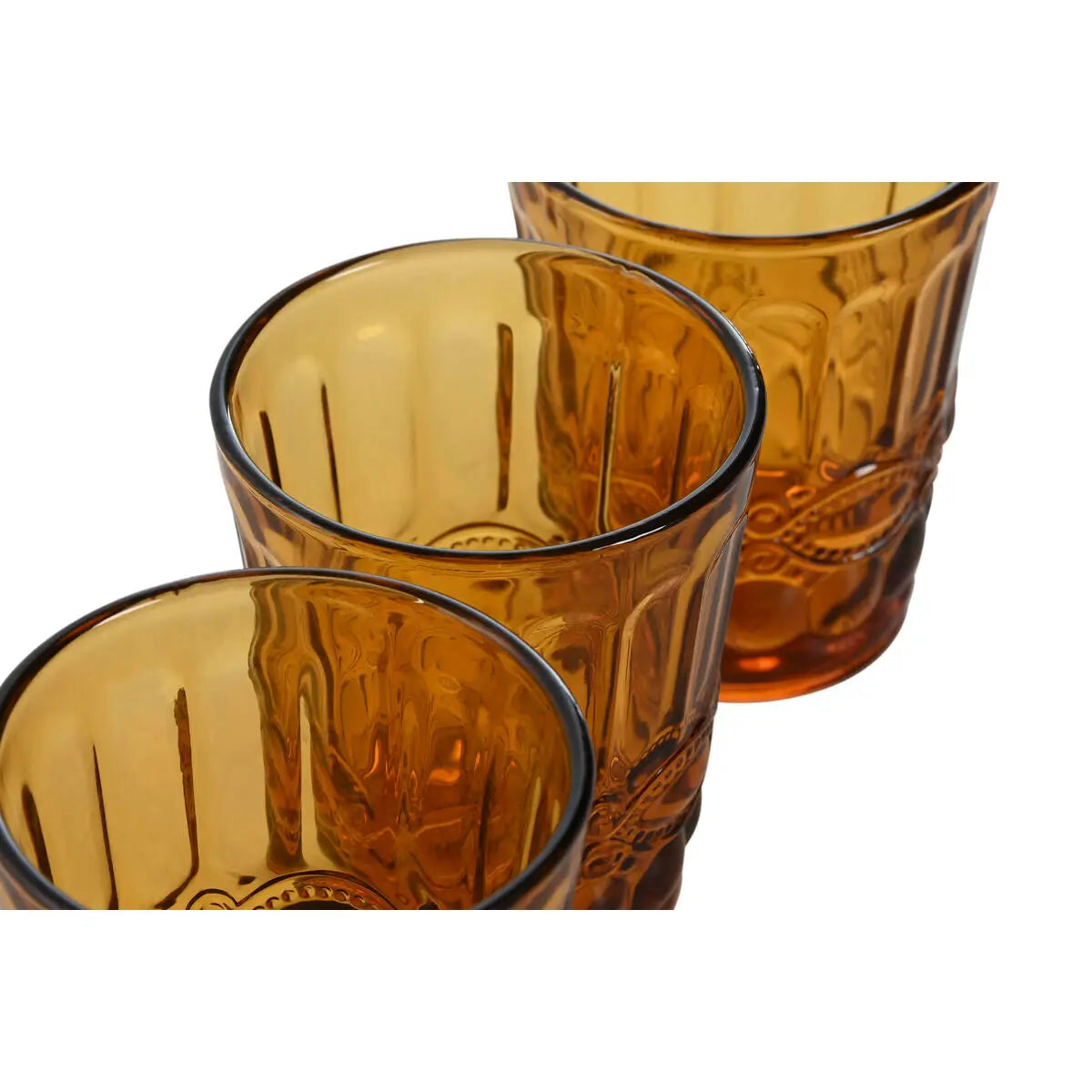 Set de Verres Home ESPRIT Verre Avec relief 240 ml Mamm