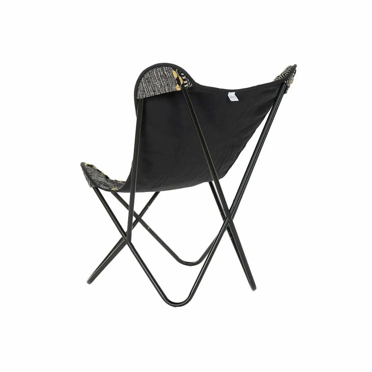 Siège DKD Home Decor Jaune Blanc Noir Multicouleur Fer 74 x 65 x 90 cm Bigbuy