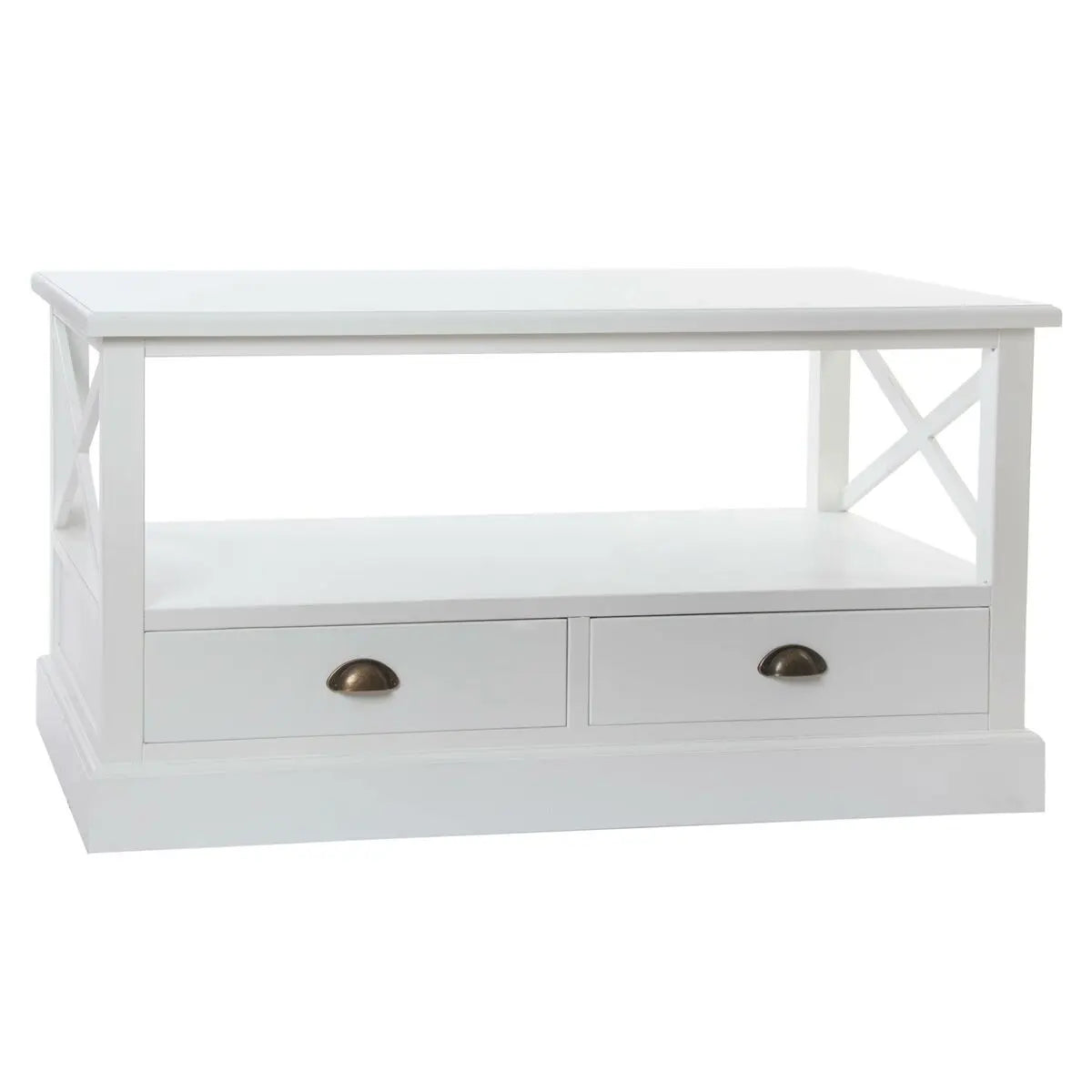 Table Basse DKD Home Decor Blanc Bois (108 x 48 x 56,5 cm) Mamm