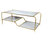 Table Basse DKD Home Decor Glamour Doré Métal Miroir 120 x 60 x 45 cm Mamm