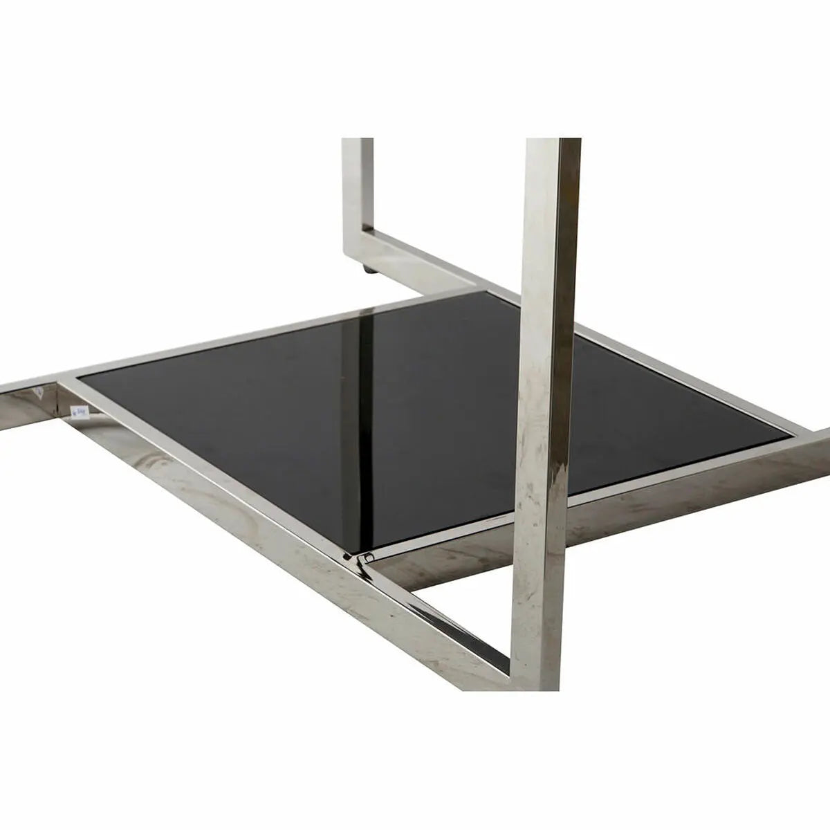 Table Basse DKD Home Decor Noir Argenté Verre Acier Plastique 100 x 100 x 45 cm Mamm