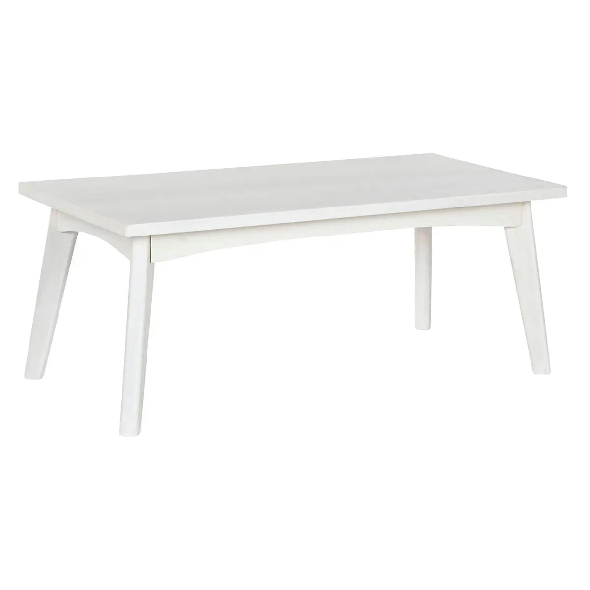 Table Basse Home ESPRIT Blanc Bois de manguier 115 x 55 x 45 cm Bigbuy