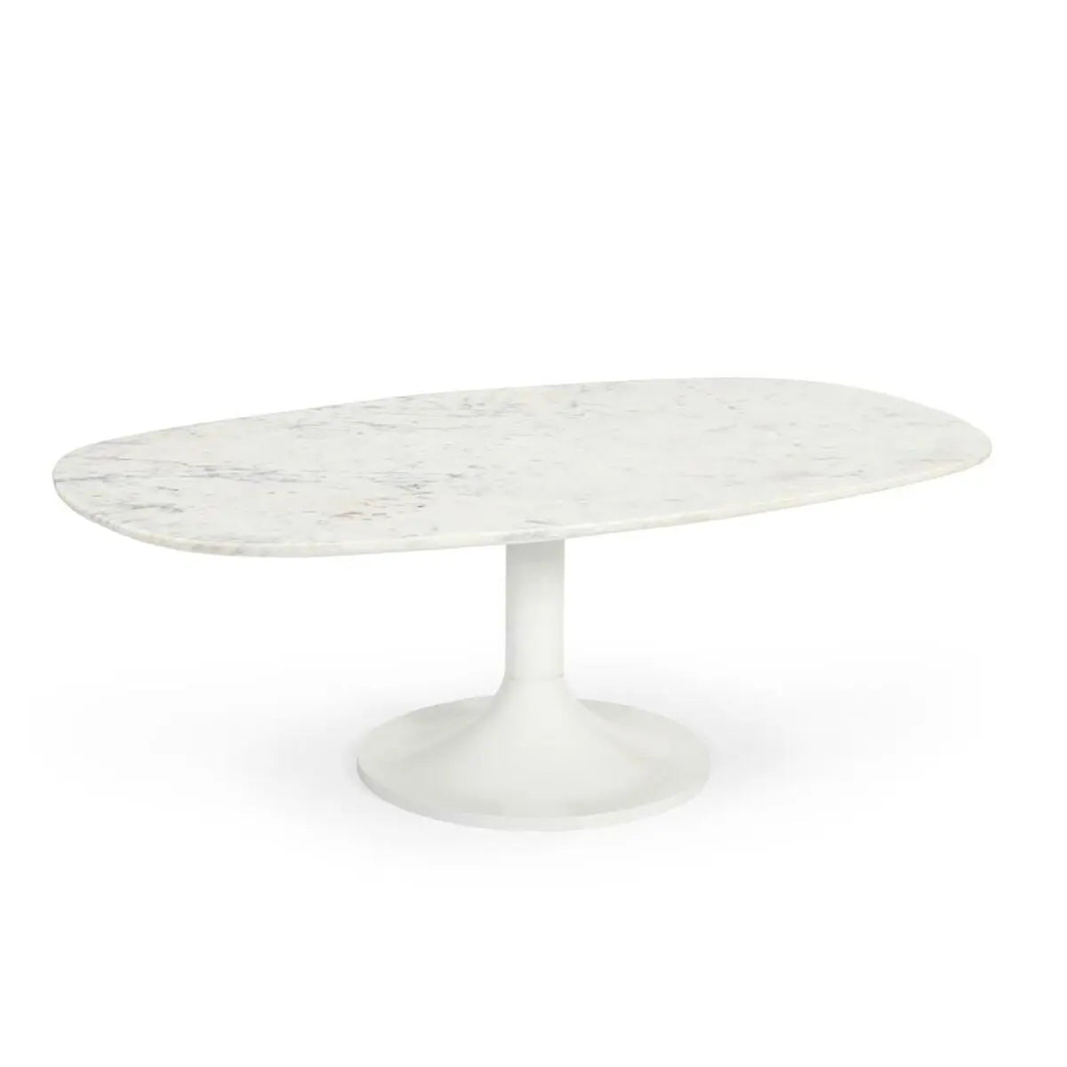 Table Basse Home ESPRIT Blanc Métal Marbre 120 x 70 x 39 cm Bigbuy