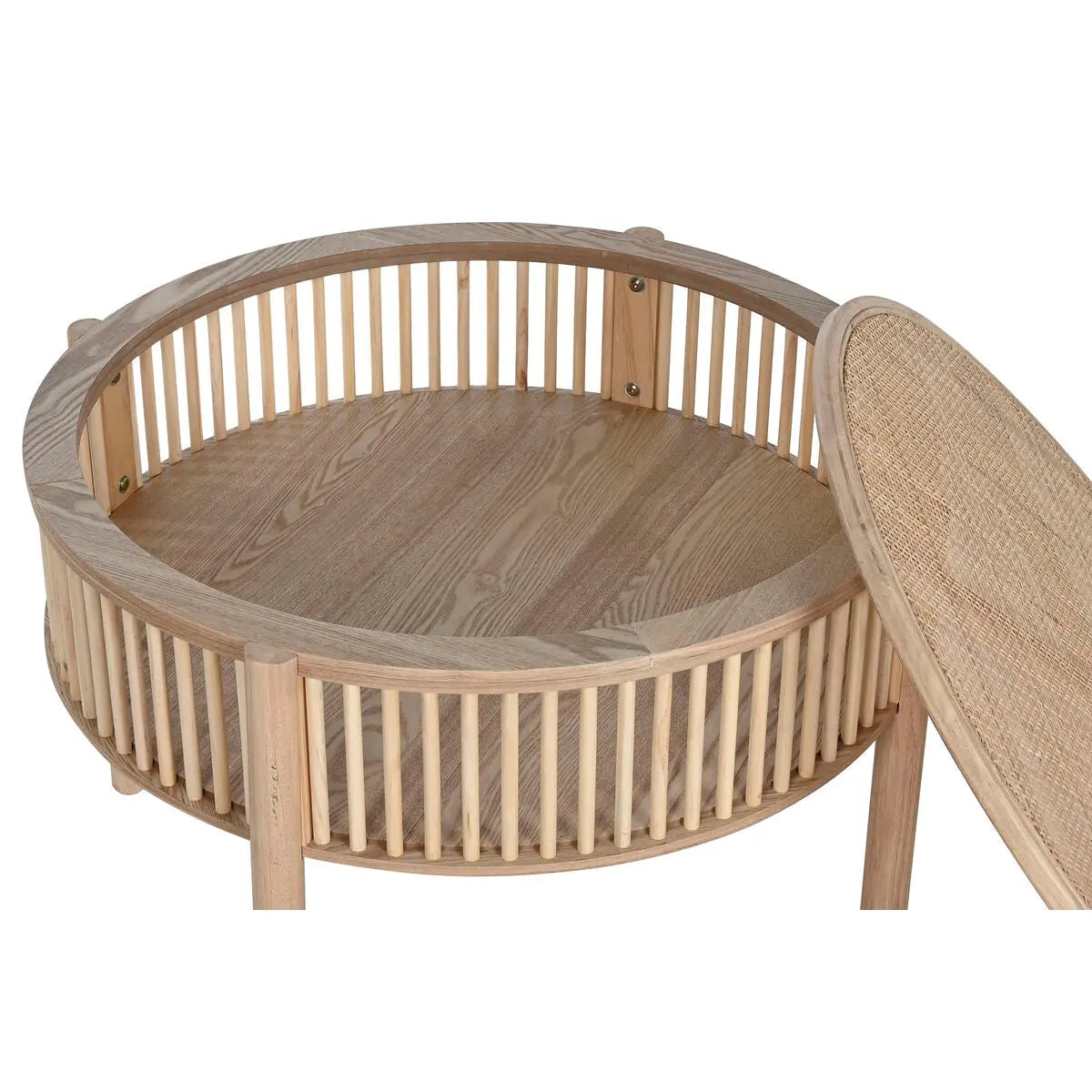 Table Basse Home ESPRIT Naturel Bois d'épicéa 75 x 75 x 49 cm Mamm