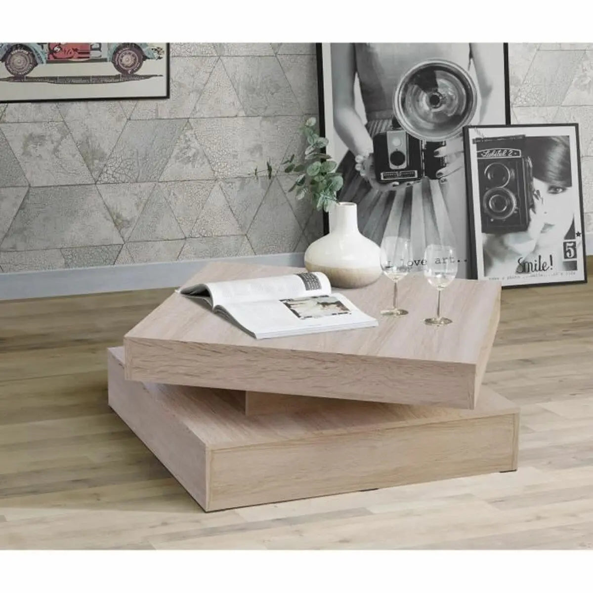 Table Basse Marron 78 x 78 x 36 cm Bigbuy