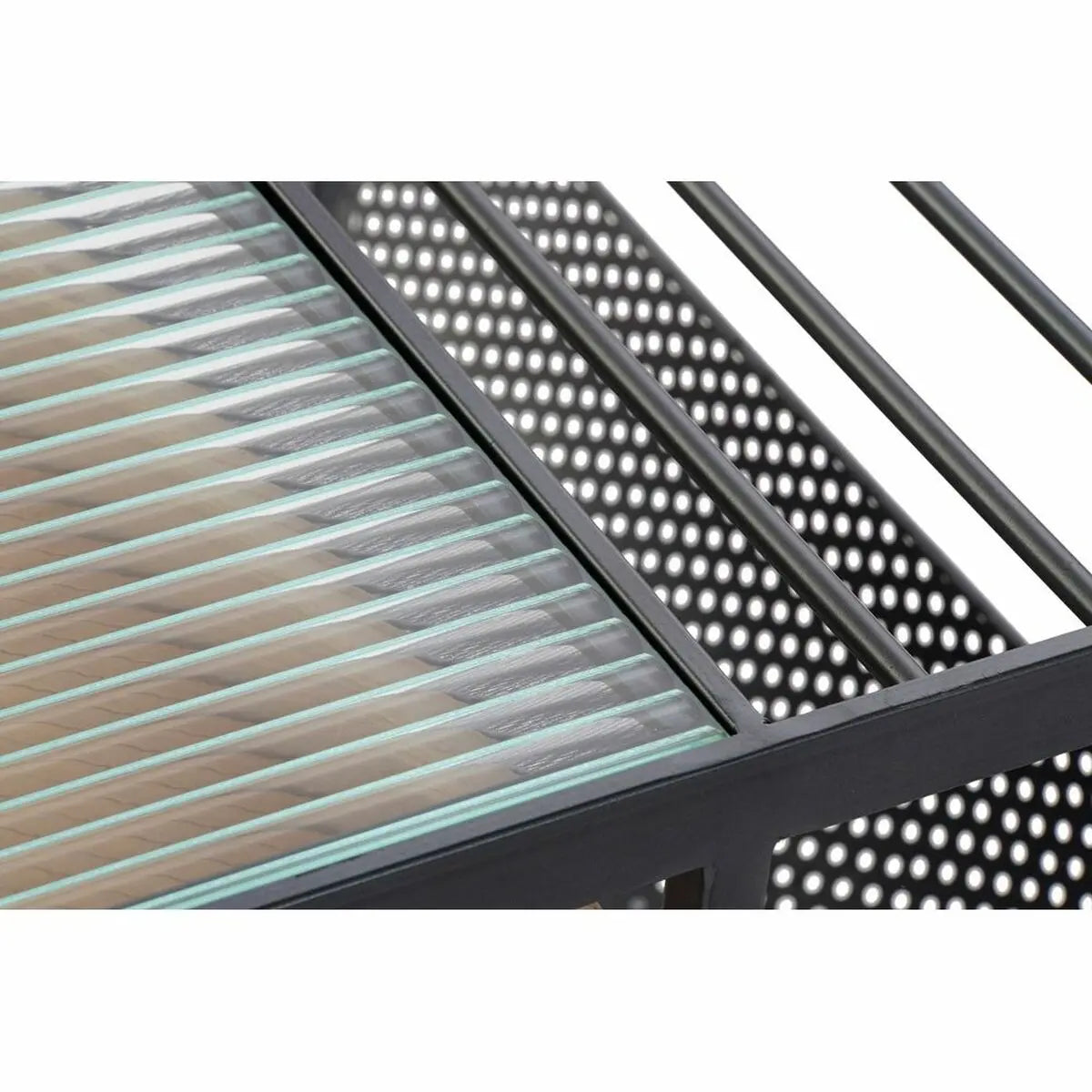 Table Porte-revues DKD Home Decor Bois Métal Bambou Verre (2 pcs) (110 x 60 x 45 cm) (79 x 56 x 41.5 cm) Mamm