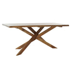 Table de Salle à Manger DKD Home Decor 180 x 86 x 76 cm Naturel Noyer Bigbuy