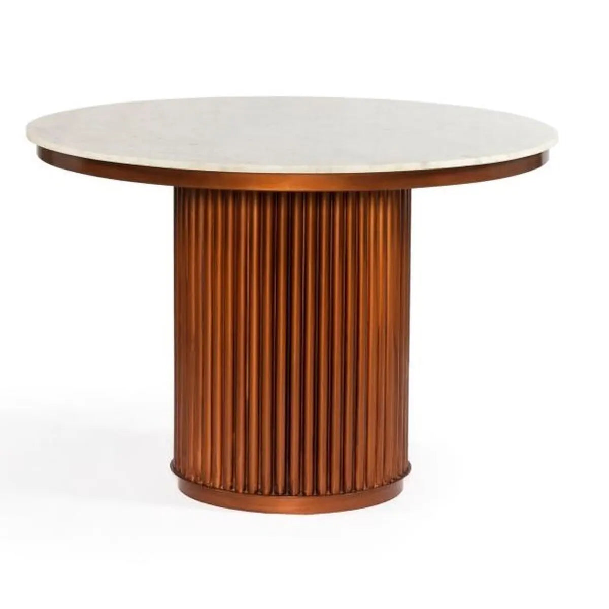 Table de Salle à Manger DKD Home Decor Métal Marbre (110 x 110 x 76 cm) Bigbuy