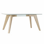 Table de Salle à Manger DKD Home Decor Verre Bois MDF 160 x 90 x 75 cm Bigbuy