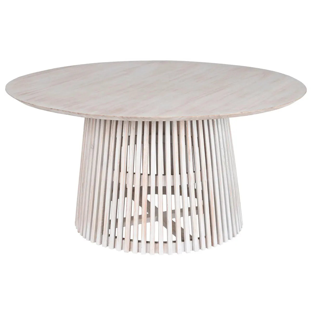 Table de Salle à Manger Home ESPRIT Blanc bois mindi 150 x 150 x 75 cm Mamm