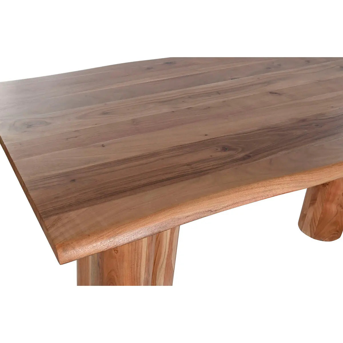 Table de Salle à Manger Home ESPRIT Marron Naturel Bois d'acacia 200 x 100 x 76 cm Mamm