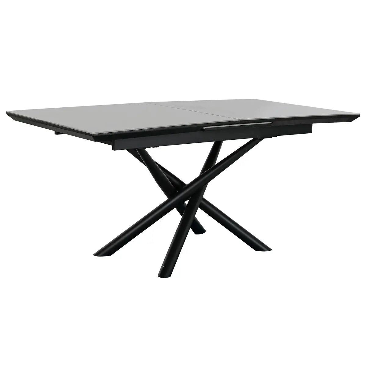 Table de Salle à Manger Home ESPRIT Noir Gris Métal Céramique 160 x 90 x 76 cm Mamm